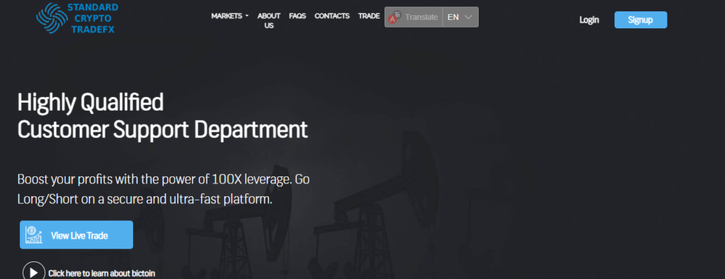Standard Crypto Tradefx Review